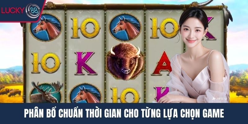 Phân bổ chuẩn thời gian cho từng lựa chọn game
